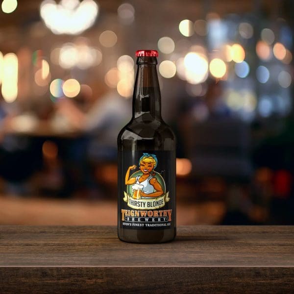 Teignworthy Brewery Devon Beer Bottle Thirsty Blonde